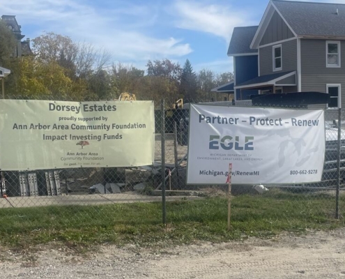 Ann Arbor Area CF invested $1M in Renovare Development, a mission-based housing developer, which is building Dorsey Estates: permanently affordable for-sale housing in Ypsilanti's Depot Town at 220 North Park. This project will create 46 new, for-sale, single family houses, with 23 homes reserved for homebuyers making 40-80% AMI.