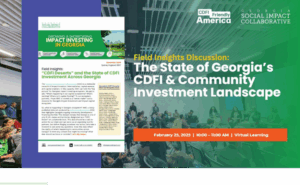 Recorded Session: The State of Georgia's CDFI & Community Investment Landscape